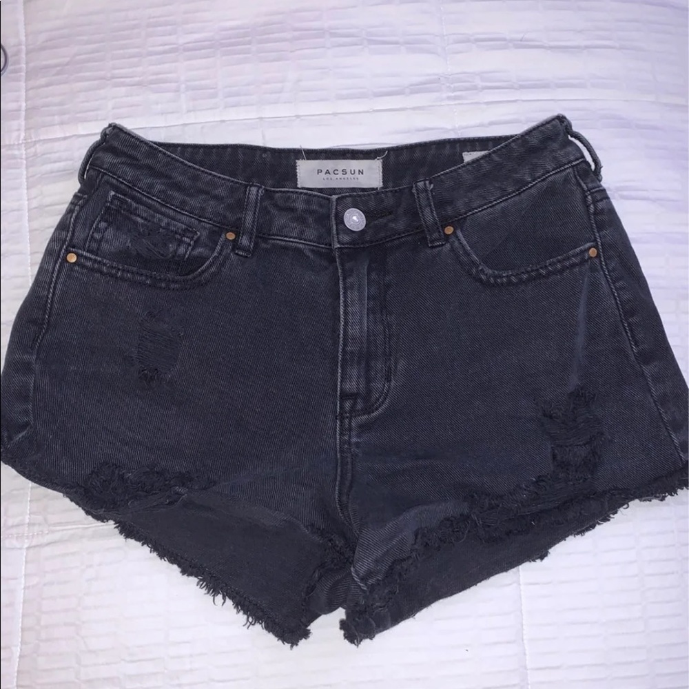PacSun Black Jean Shorts